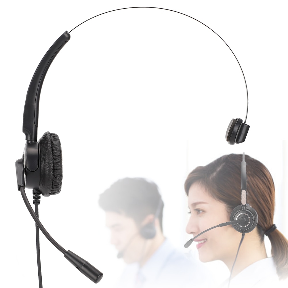 H500 VA Wired Call Center Headset with Microphone Telephone Operator  Headset Adjustable Service Earphone Communication  Headphone|Headphone/Headset| - AliExpress